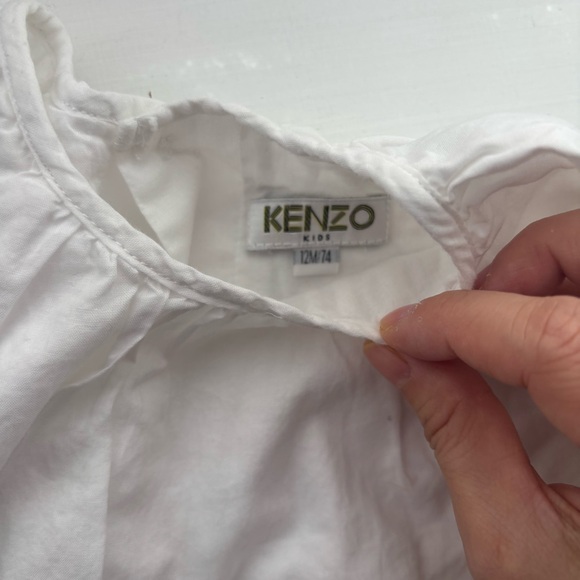 KENZO Baby Girls Cotton Dress w/ Bloomers Fish Sz‎ 12M - Picture 5 of 6